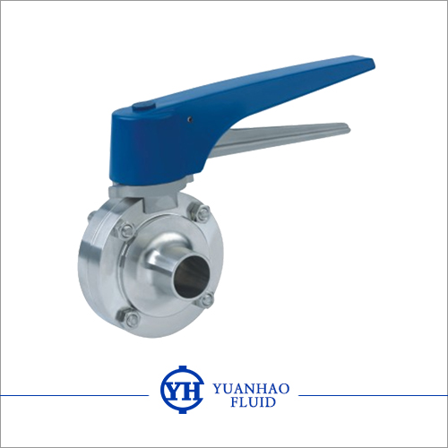 多方位定位鴨嘴焊接蝶閥  Duckbill handle welded butterfly valve