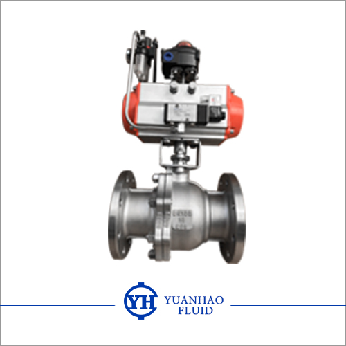 氣動法蘭球閥 Pneumatic flanged ball valve